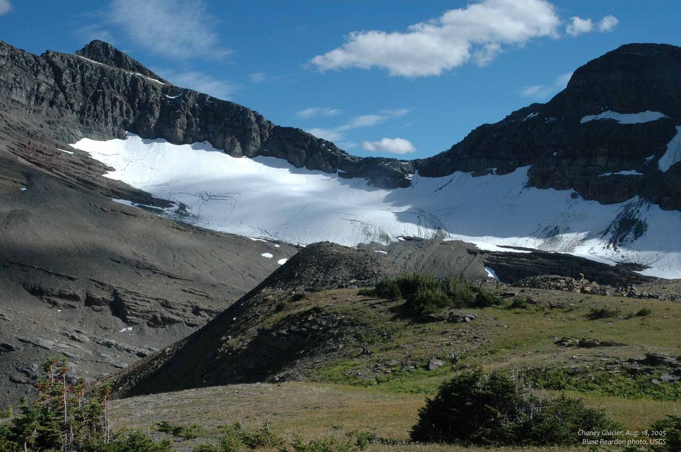 Chaney Glacier - notch - 2005 color