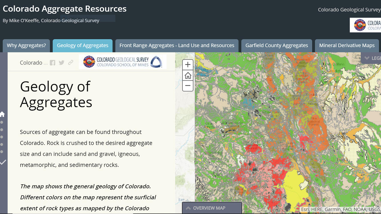 Colorado Geological Survey Geo-narrative cover