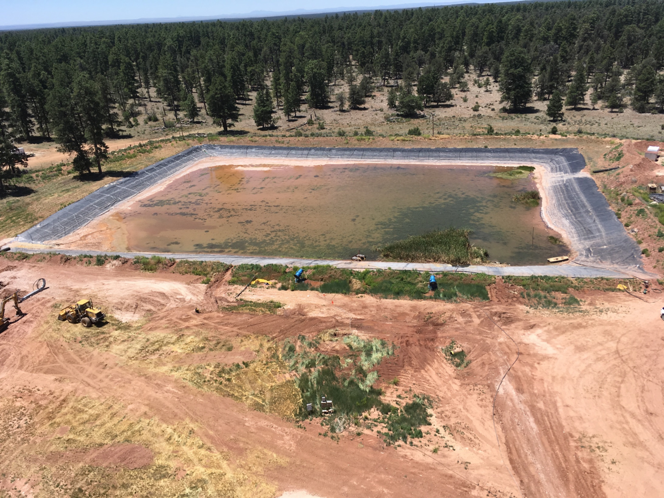 Canyon Mine retention pond