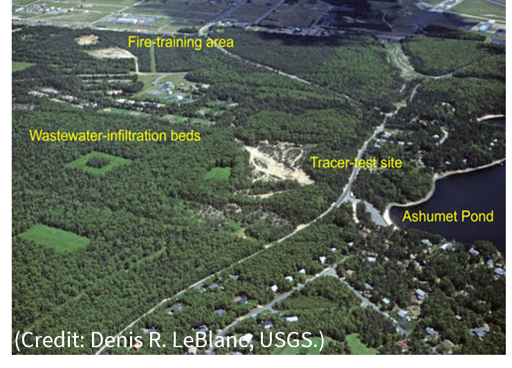 trees, river, cape cod, fire training area