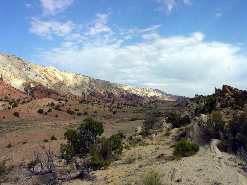 This is a photo of a view north along the Strike Valley.