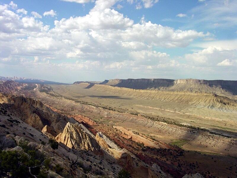 This is a photo of a view northeast from the Strike Valley Overlook.