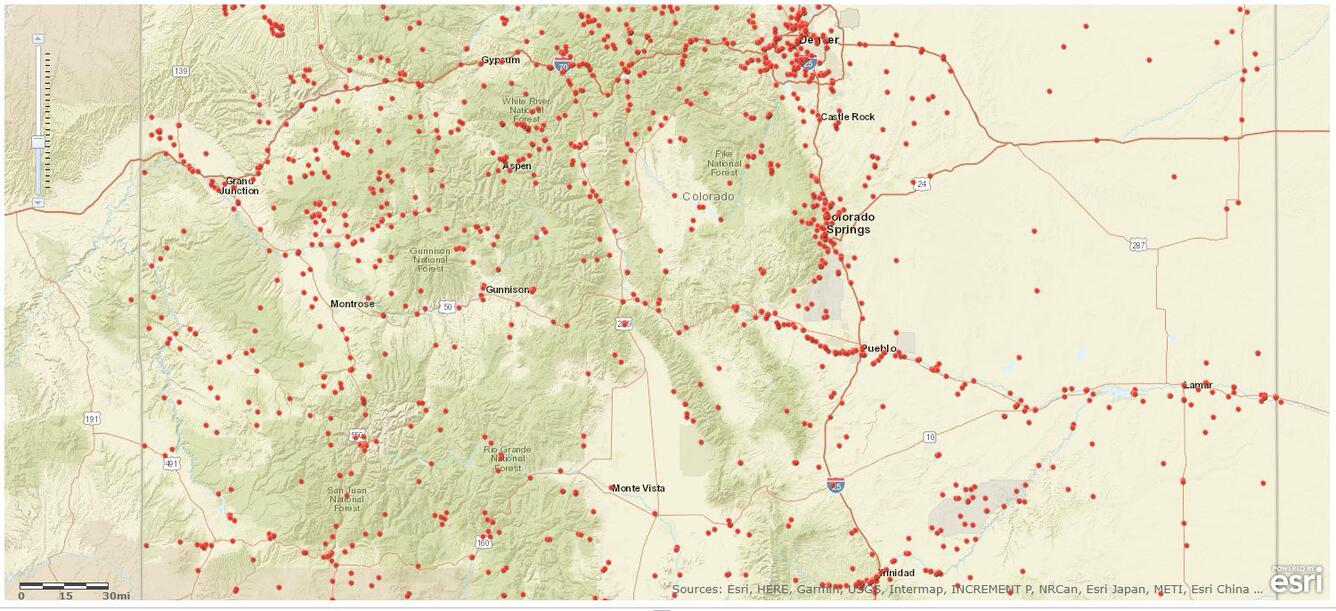 Flood Database for Colorado