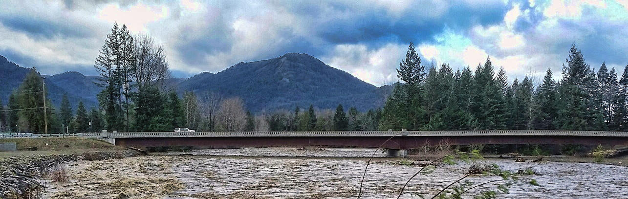 Lightning Creek, Idaho, at flood stage, December 2015
