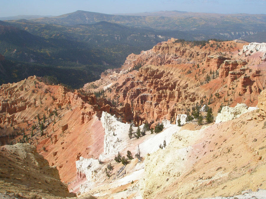 This is a photo of a view of the Pink Cliffs escarpment.