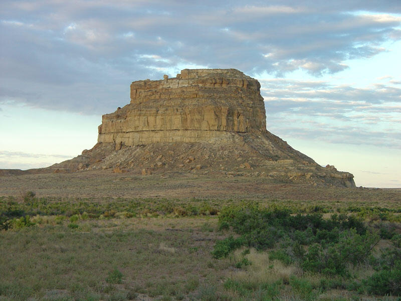 This is a photo of Fajada Butte.