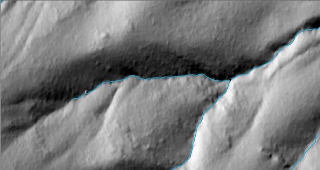 Elevation derived hydrography channel inspection process example 1