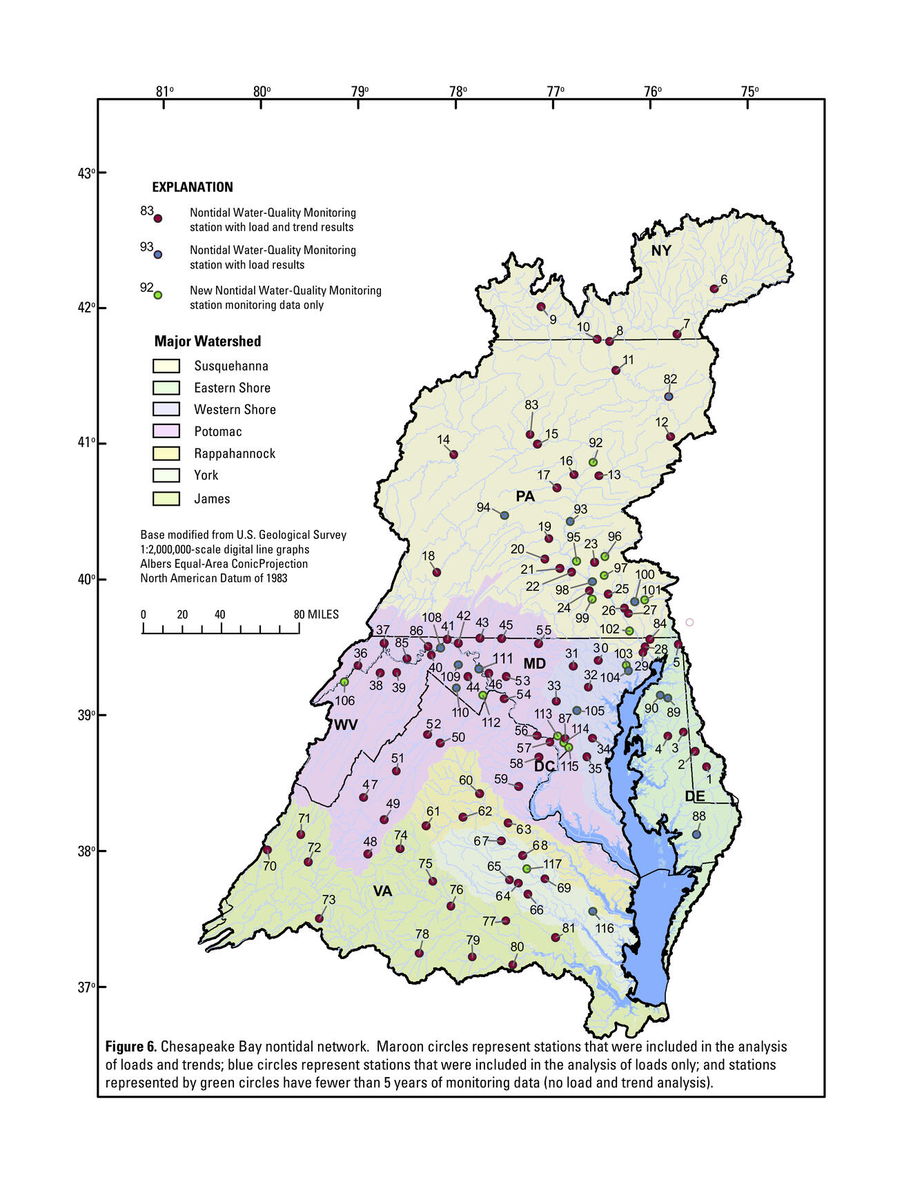 One of several Chesapeake Bay River Input Monitoring Summary Figures