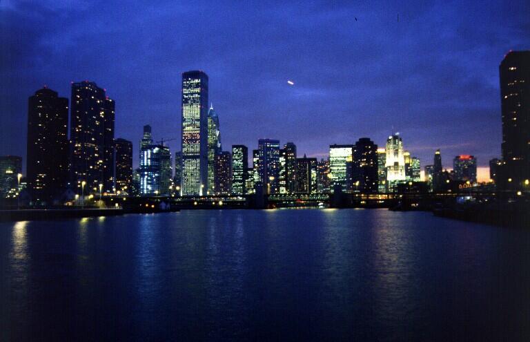 Photo of Chicago Skyline at nightime