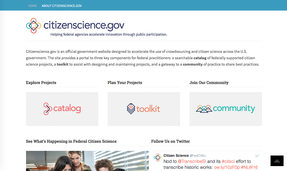 citizenscience.gov website