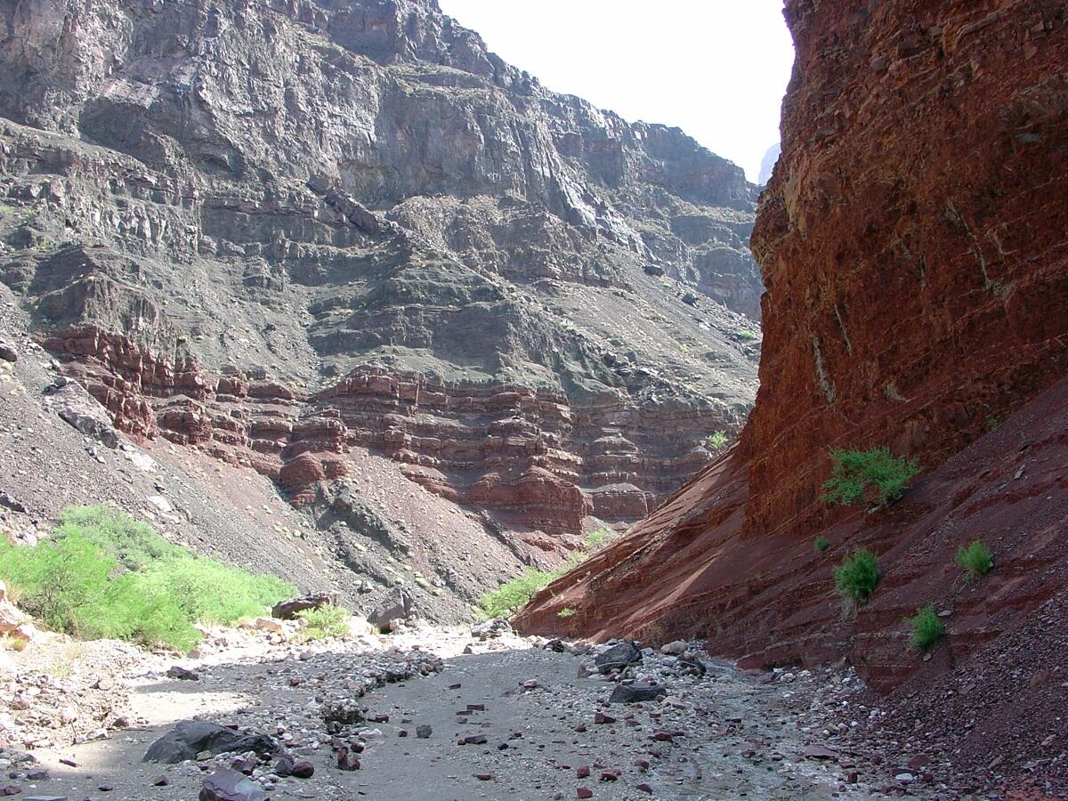 This is a photo of the confluence of Lava Creek and the Colorado River.