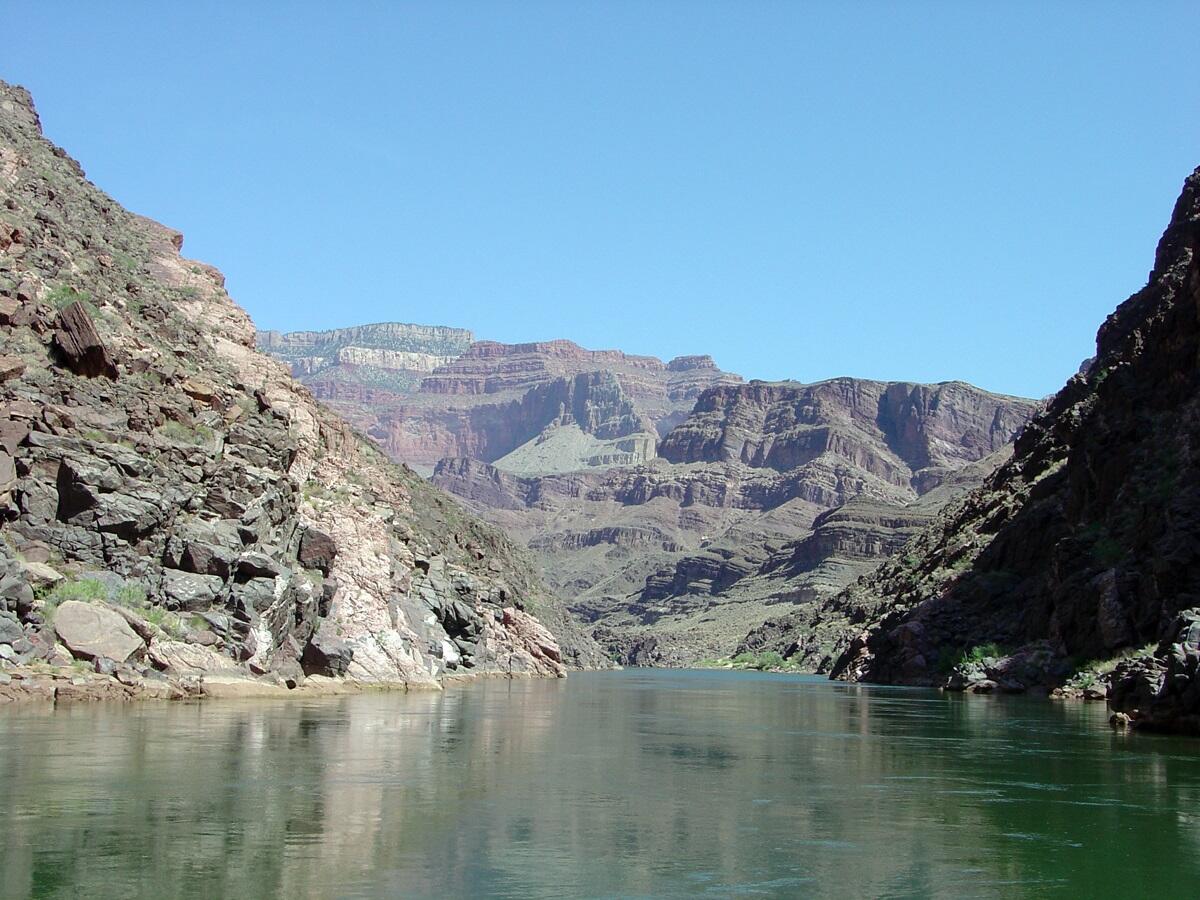 This is a photo of the western end of the Granite Gorge.