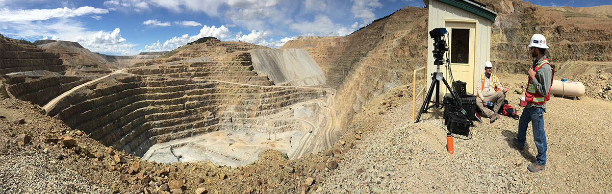 USGS scientist and collaborators use hyperspectral sensor to image exposed rocks