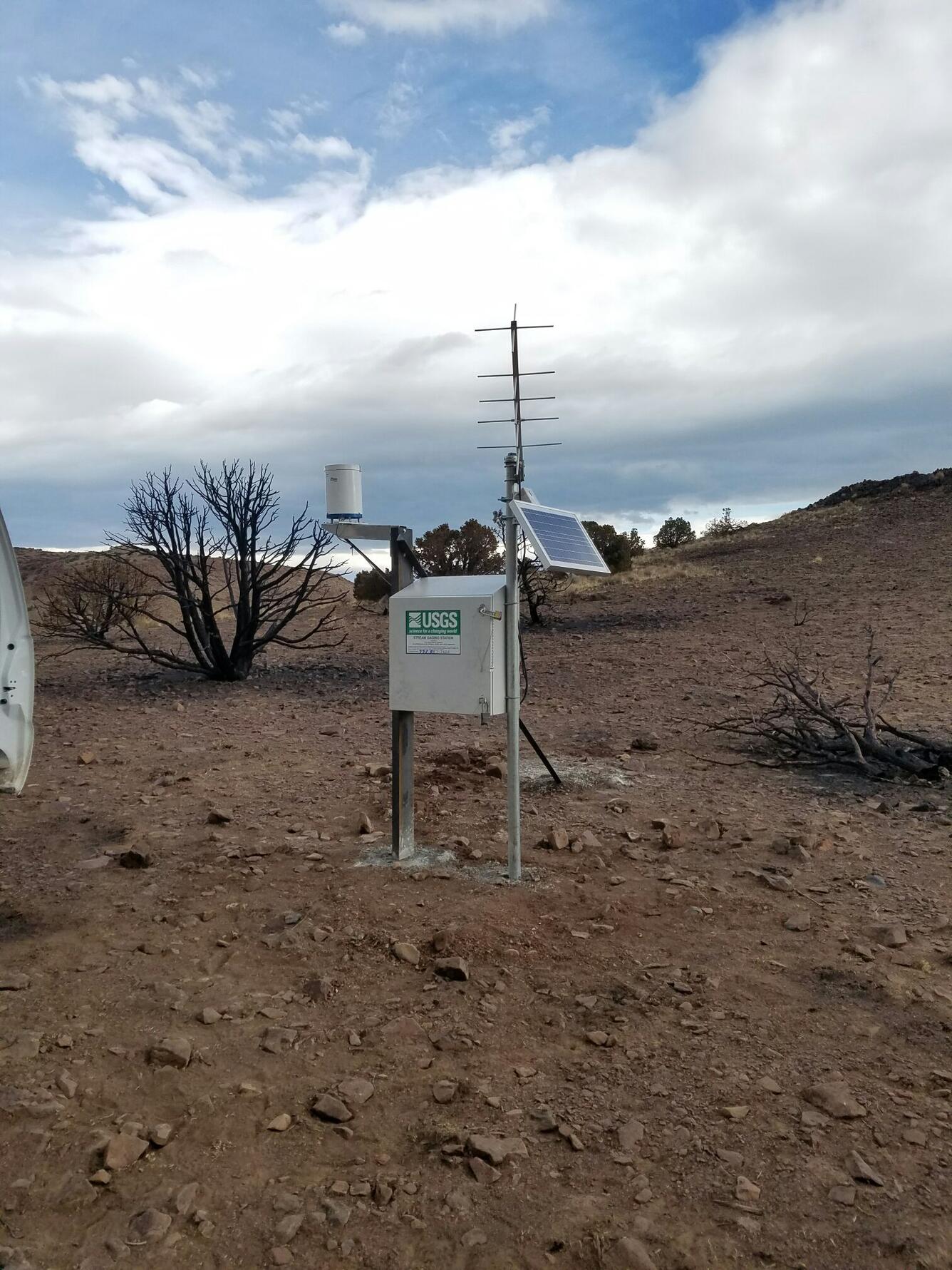New precipitation gage at Hardscrabble Creek, NV