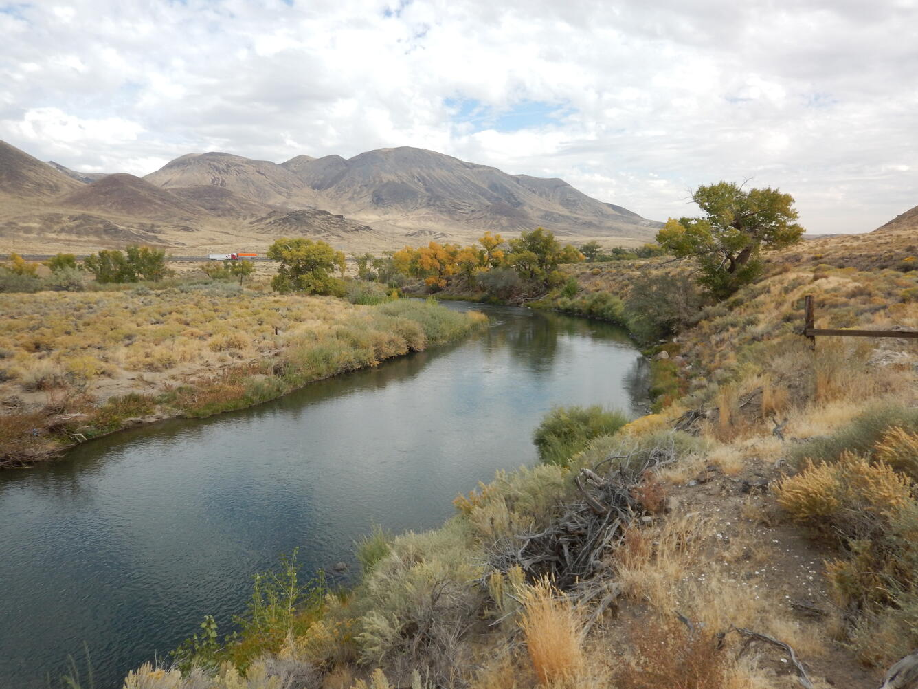 Truckee River below Derby Dam near Wadsworth, Nev.