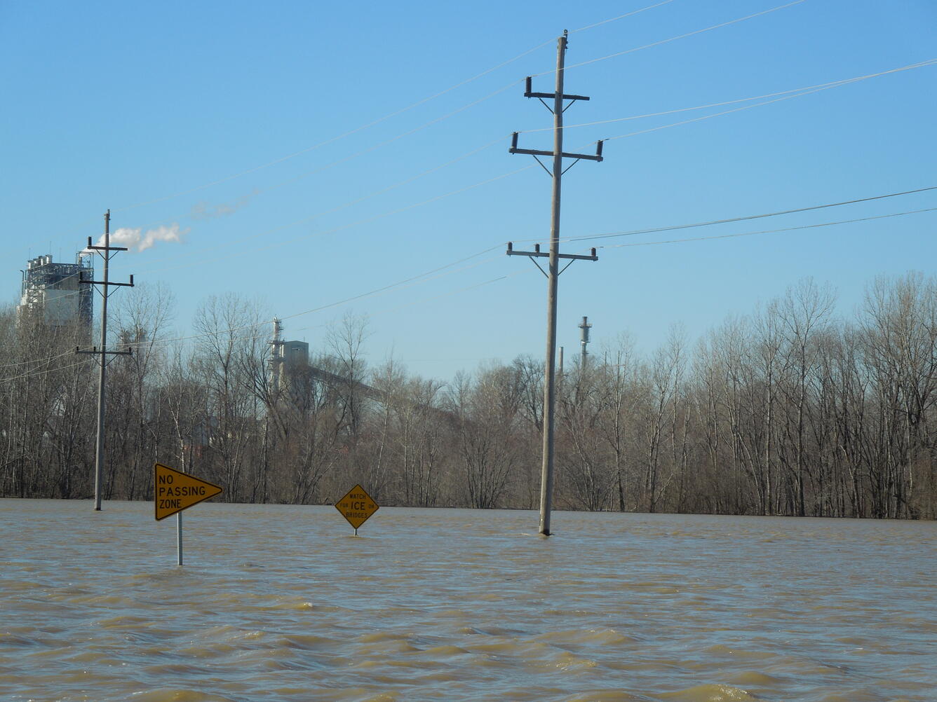 Flooding on the White River near Edwardsport, IN