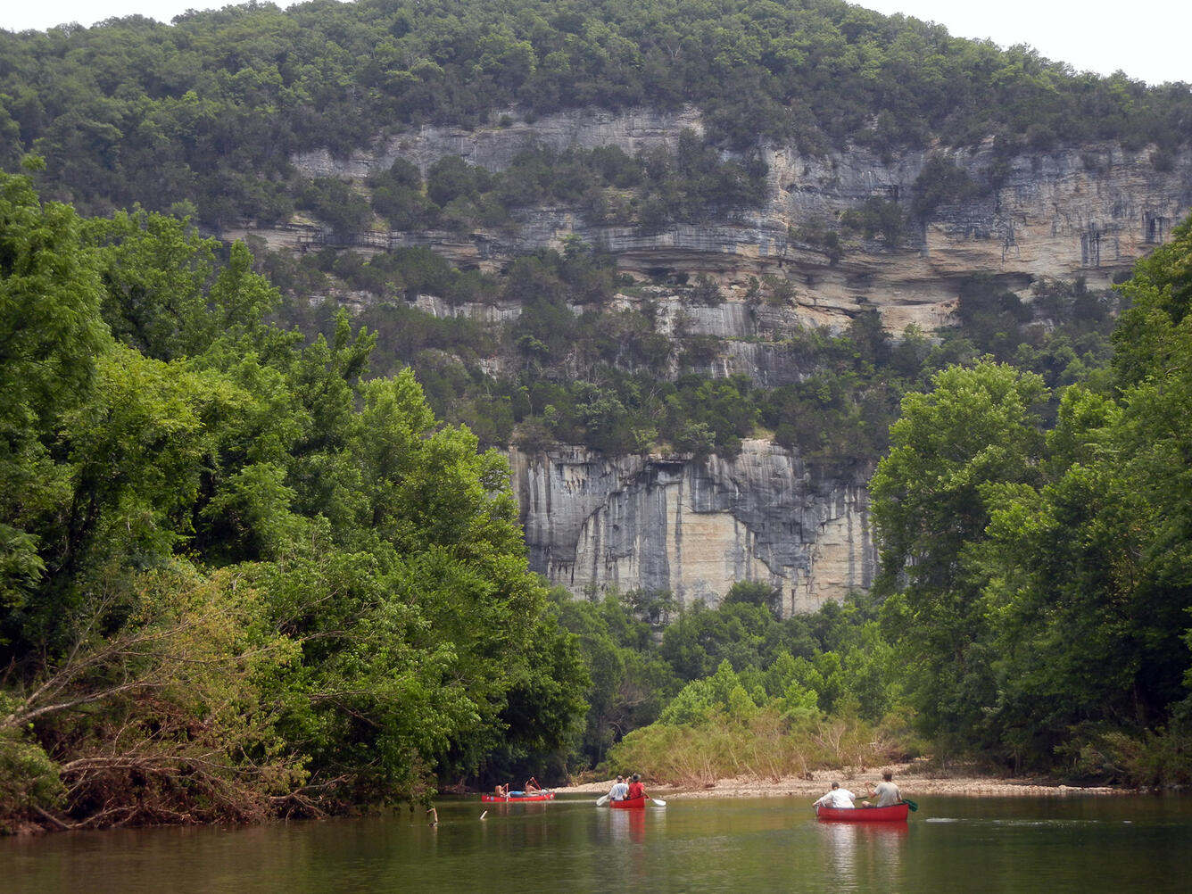 Kayakers in Buffalo River
