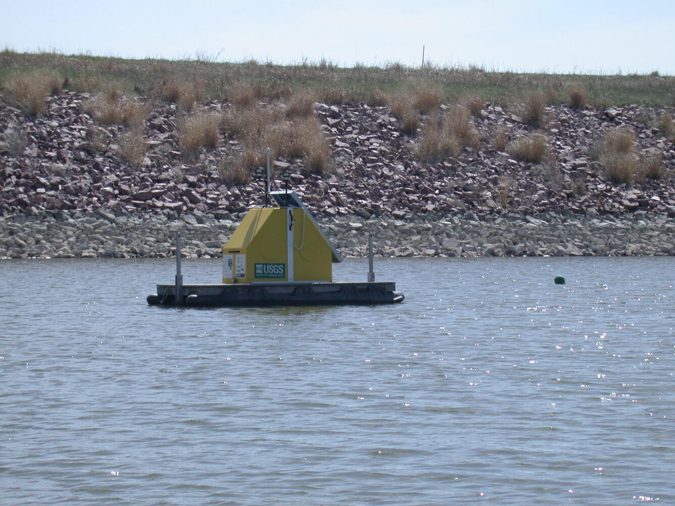 USGS water-quality monitoring station on Willow Creek Reservoir, NE