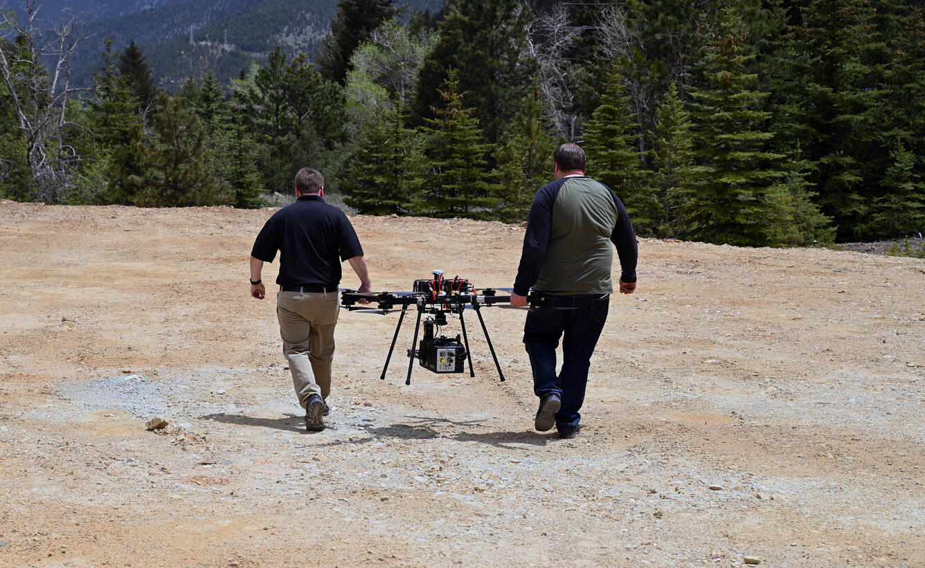 Equipment mounted on UAS