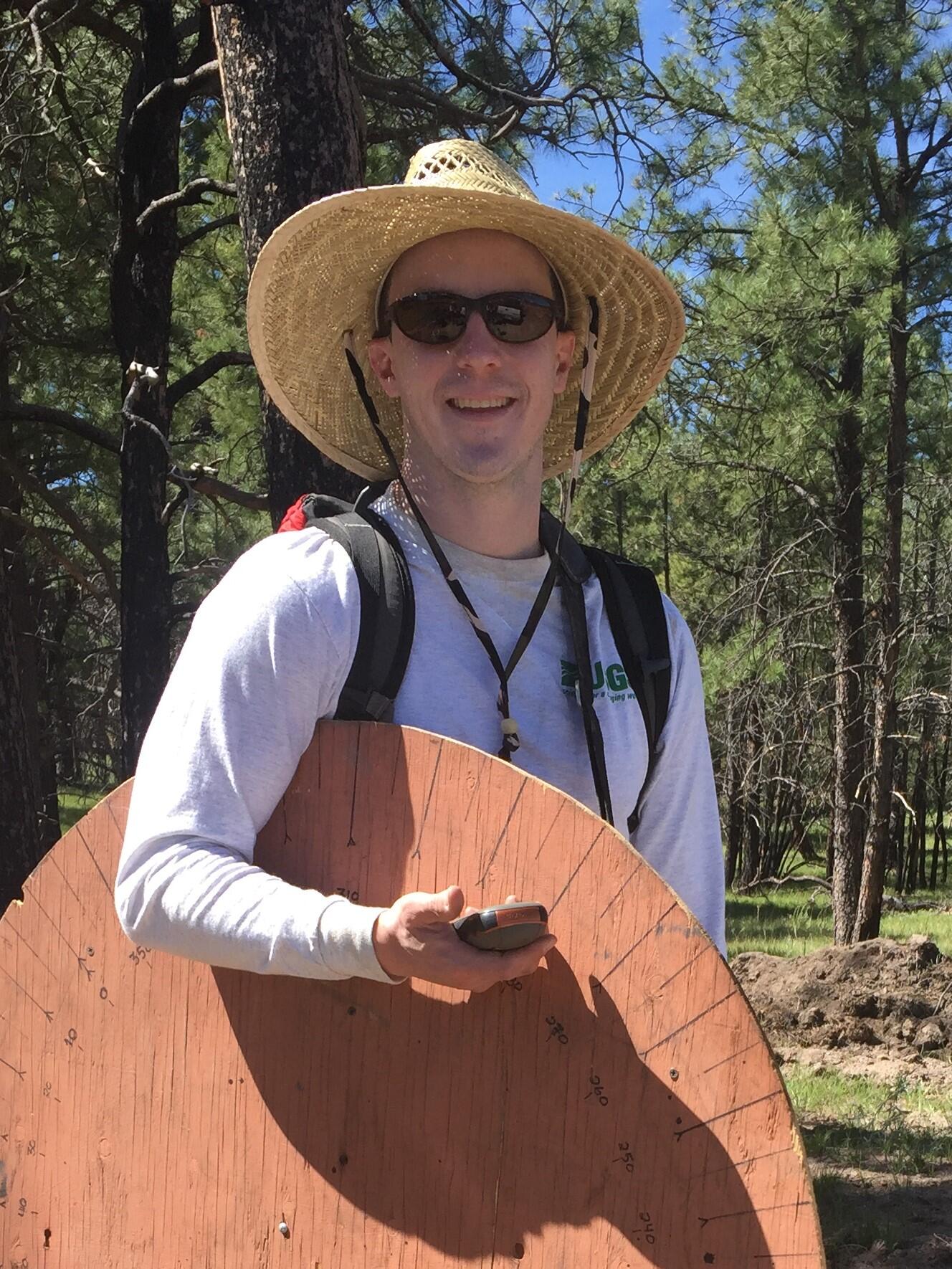 Brian Ebel at the burn scar of the 2013 Black Forest Fire, Colorado