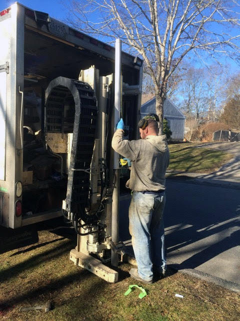 Well installation, East Falmouth, Massachusetts