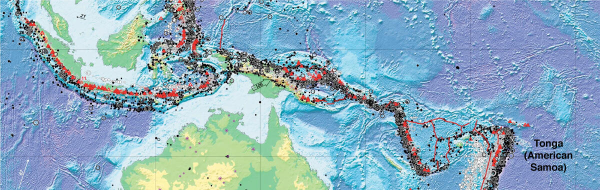 map with tectonic features near Pac NW Territories