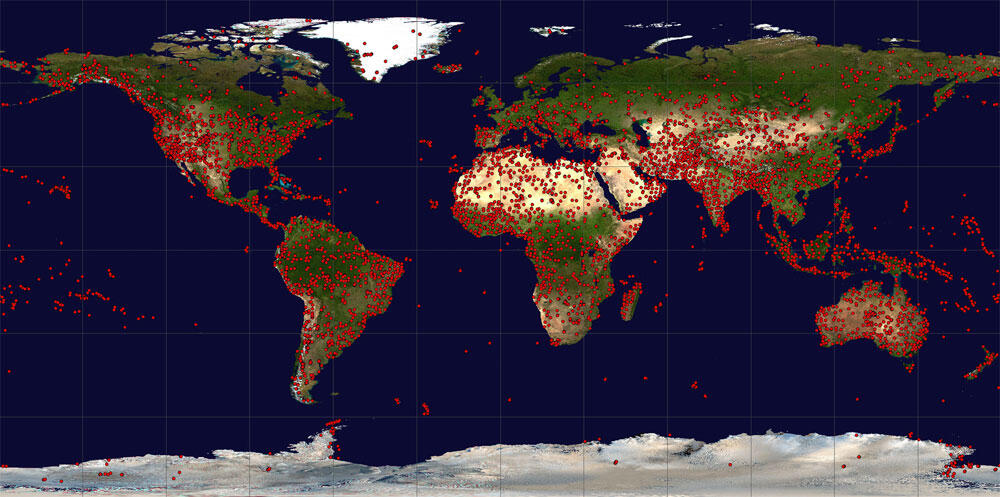 Satellite image showing ALI imagery