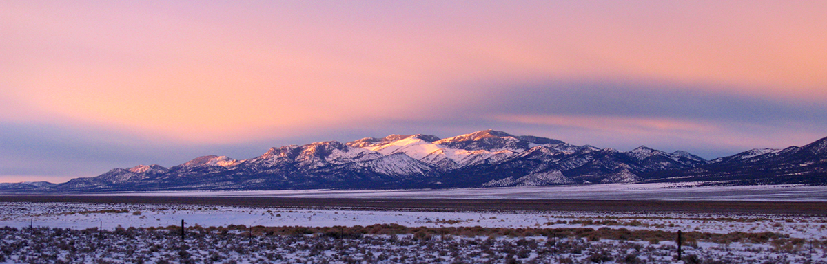 Sunrise near Ely, Nev.