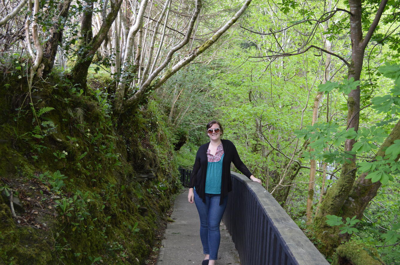 A photo of USGS geographer Emily Perkins