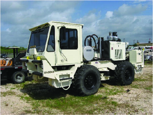 Inova Univib vibrator used in acquisition of the three-dimensional (3D) seismic surveys for study