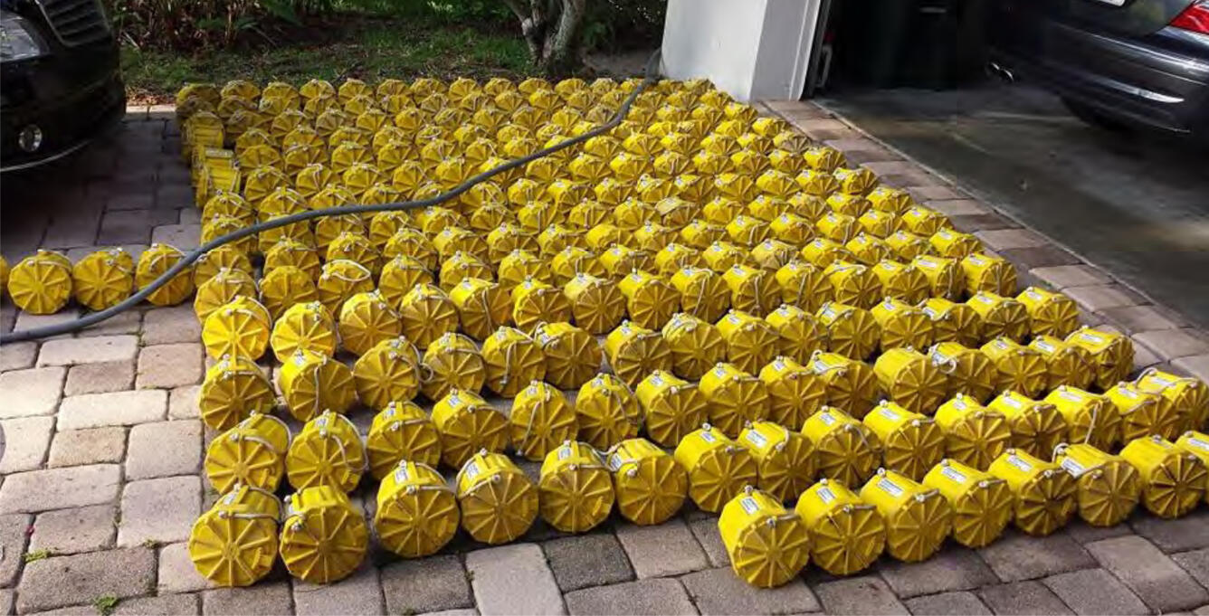 Geospace GCX1 autonomous nodal receivers used for the acquisition of the three-dimensional (3D) seismic surveys