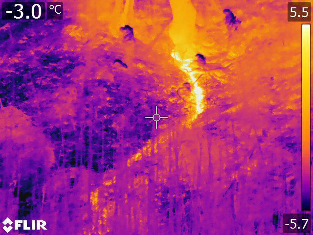 Infrared photo of Landslide in the Atlantic Highlands 