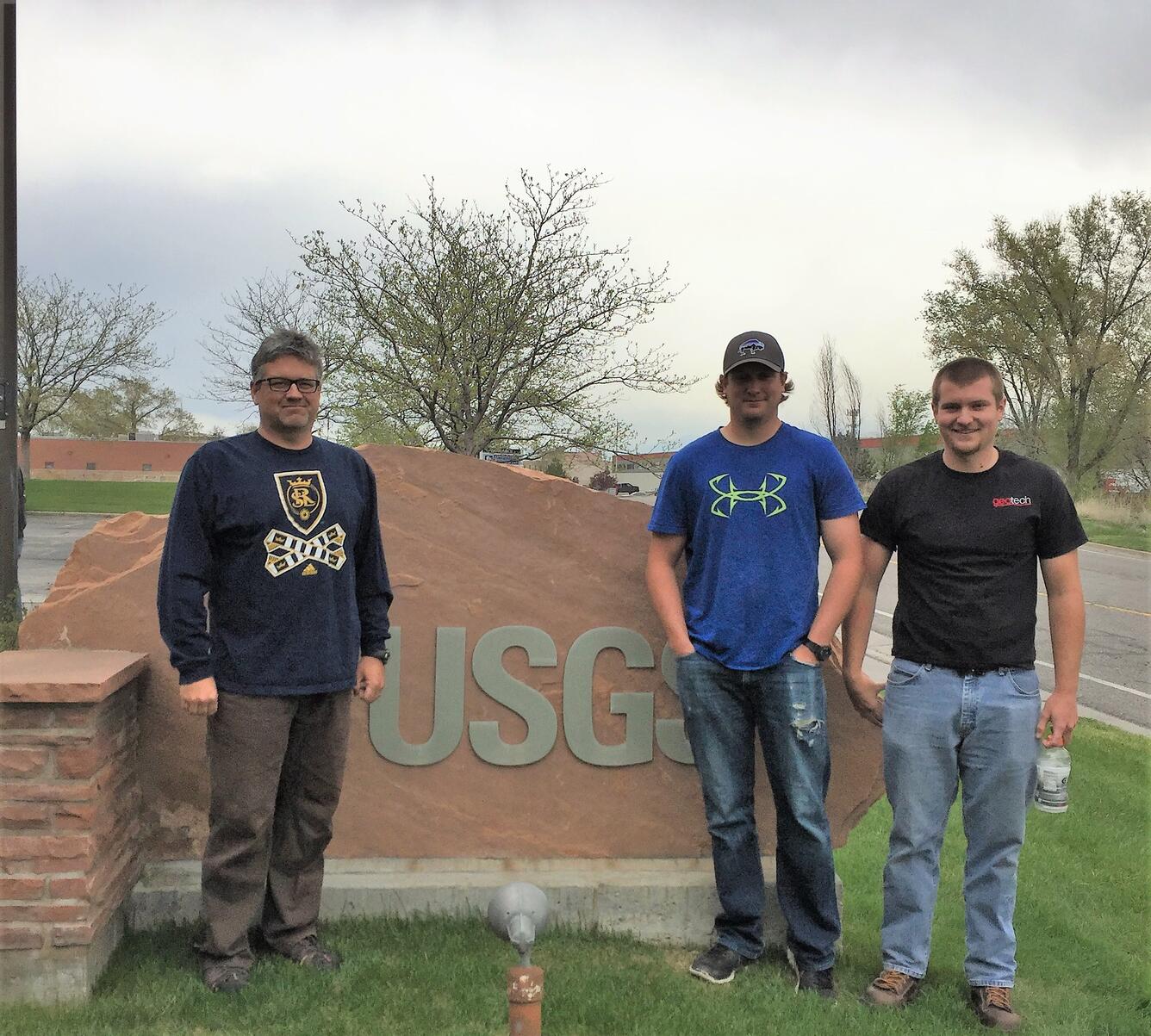Moab Field Office hydorlogic technicians pose for pic