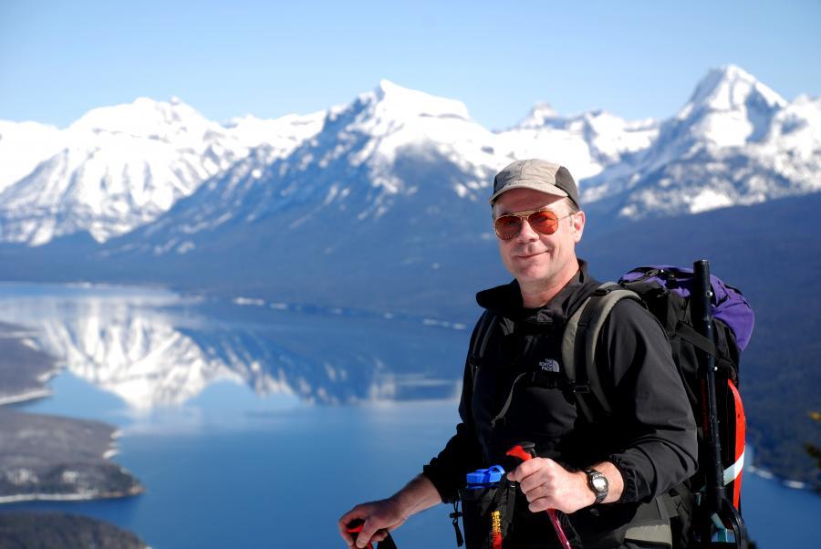 Glacier scientist Dan Fagre in Glacier National Park.