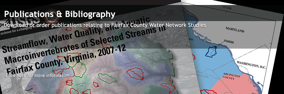 Fairfax County Water Resources Monitoring Pubs and Bib Illustration