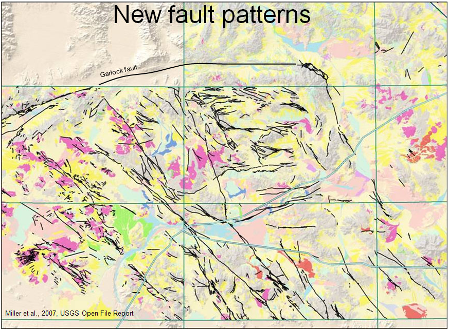 Image shows a map of the Great Basin with fault lines shown