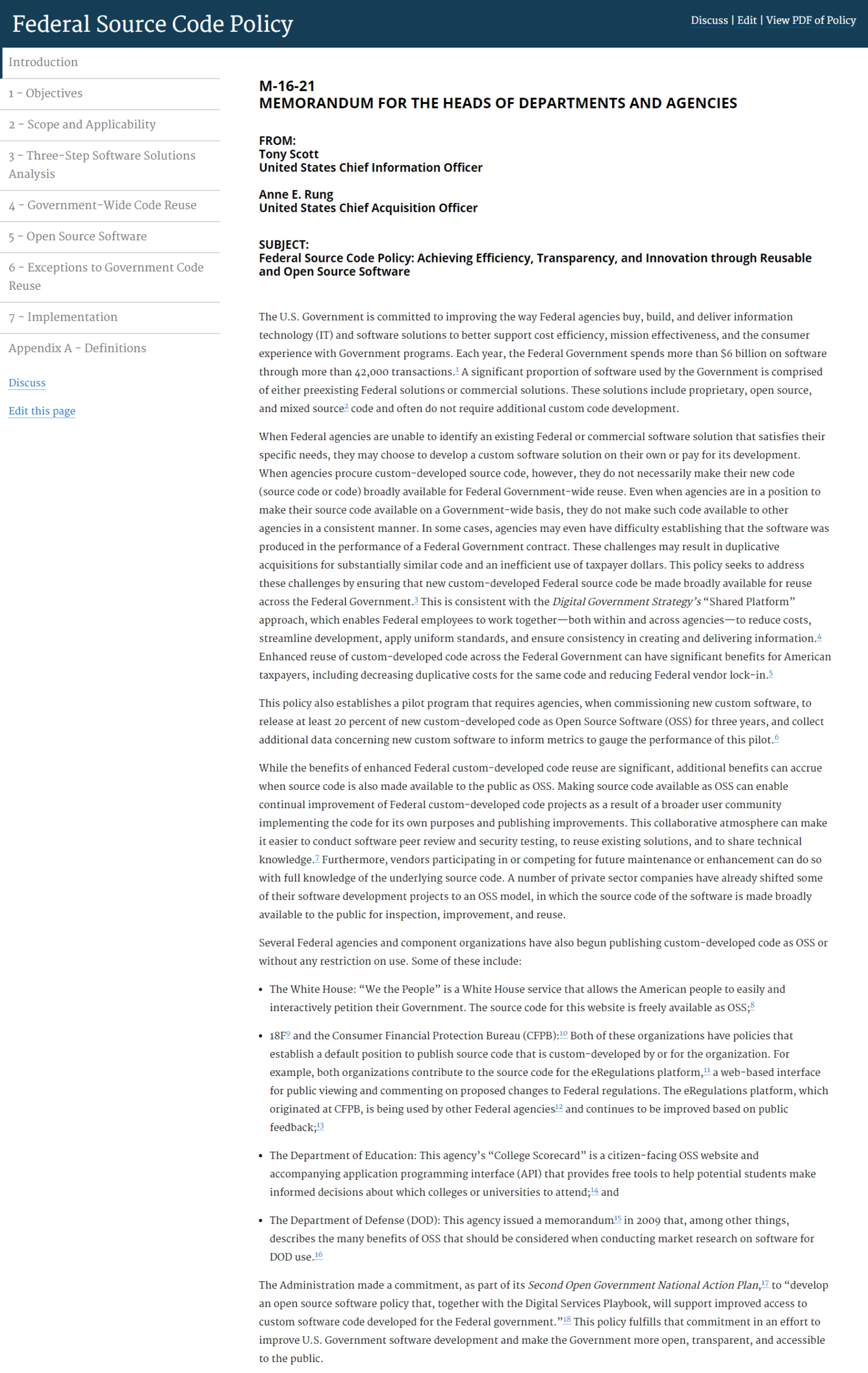 Image of Federal Source Code Policy Introduction.