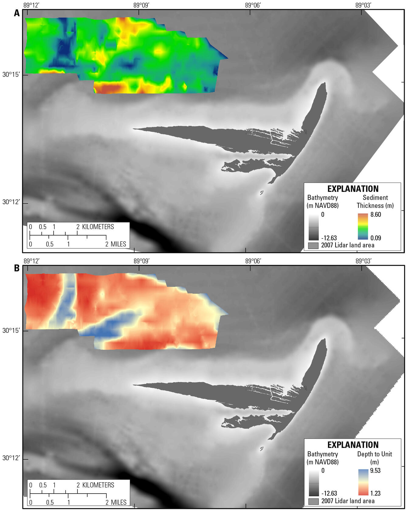 Seismic profile interpretations