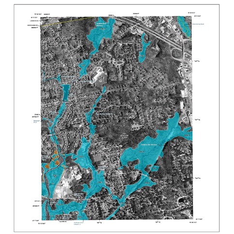 Screenshot of the Flood Insurance Map