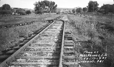 Railroad Grade after 1937 Flood in SD