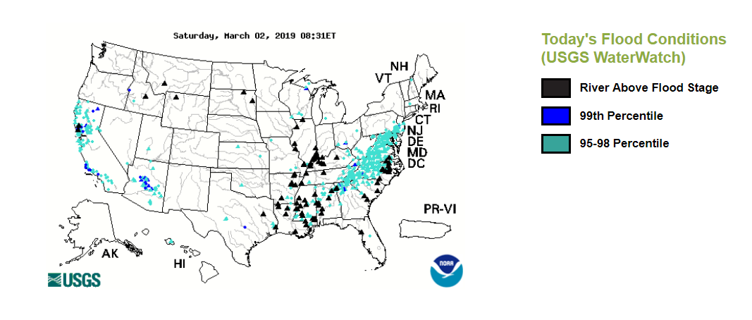 USGS WaterWatch Floods