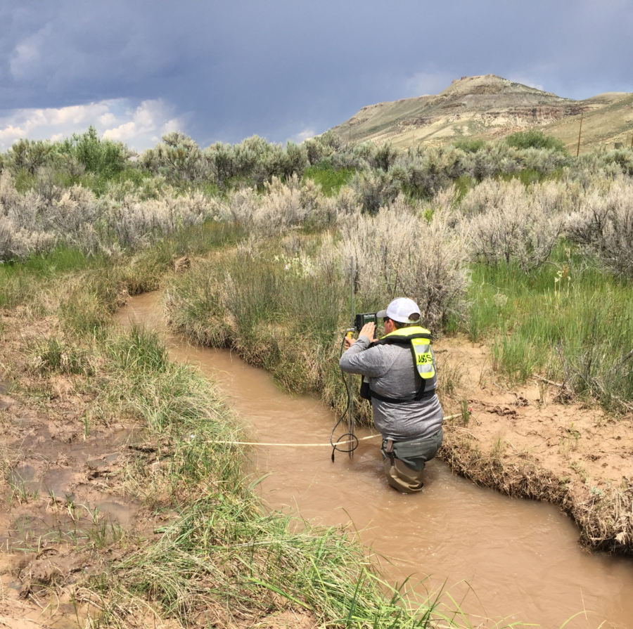 Measuring streamflow in Fogarty Creek