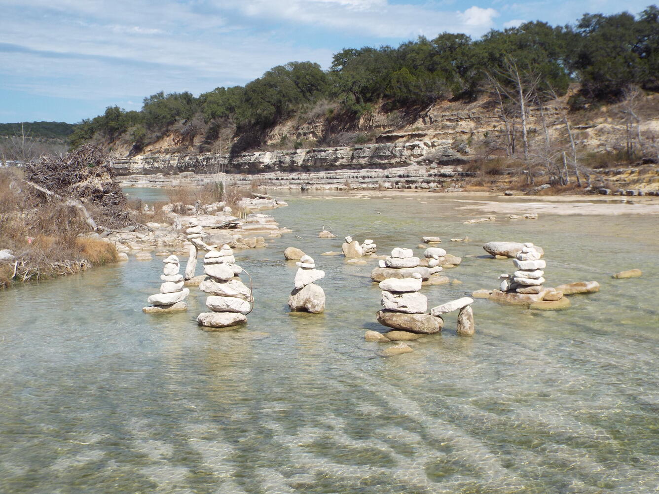 Low water crossing at the Blanco River