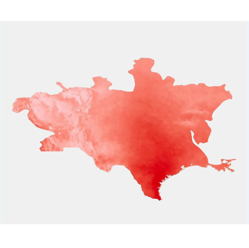 Map of future fire probability due to climate change in southcentral U.S.