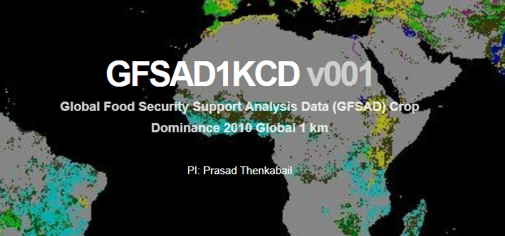 Global Food Security Support Analysis Data (GFSAD) Crop Dominance 2010 Global 1 km