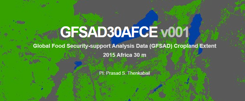 Global Food Security-support Analysis Data (GFSAD) Cropland Extent 2015 Africa 30 m