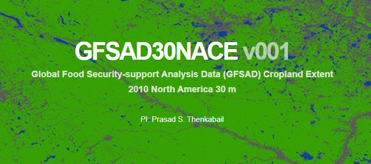 Global Food Security-support Analysis Data (GFSAD) Cropland Extent 2010 North America 30 m
