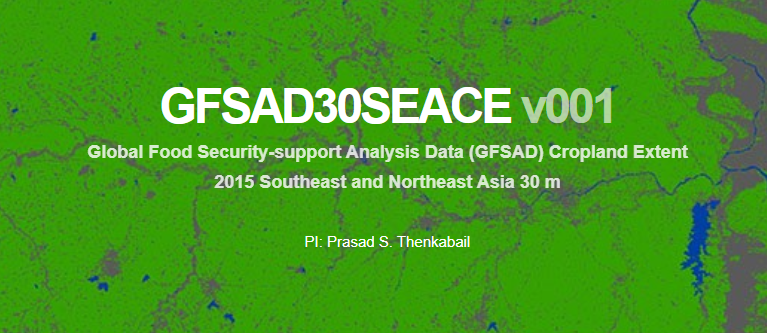 Global Food Security-support Analysis Data (GFSAD) Cropland Extent 2015 Southeast and Northeast Asia 30 m