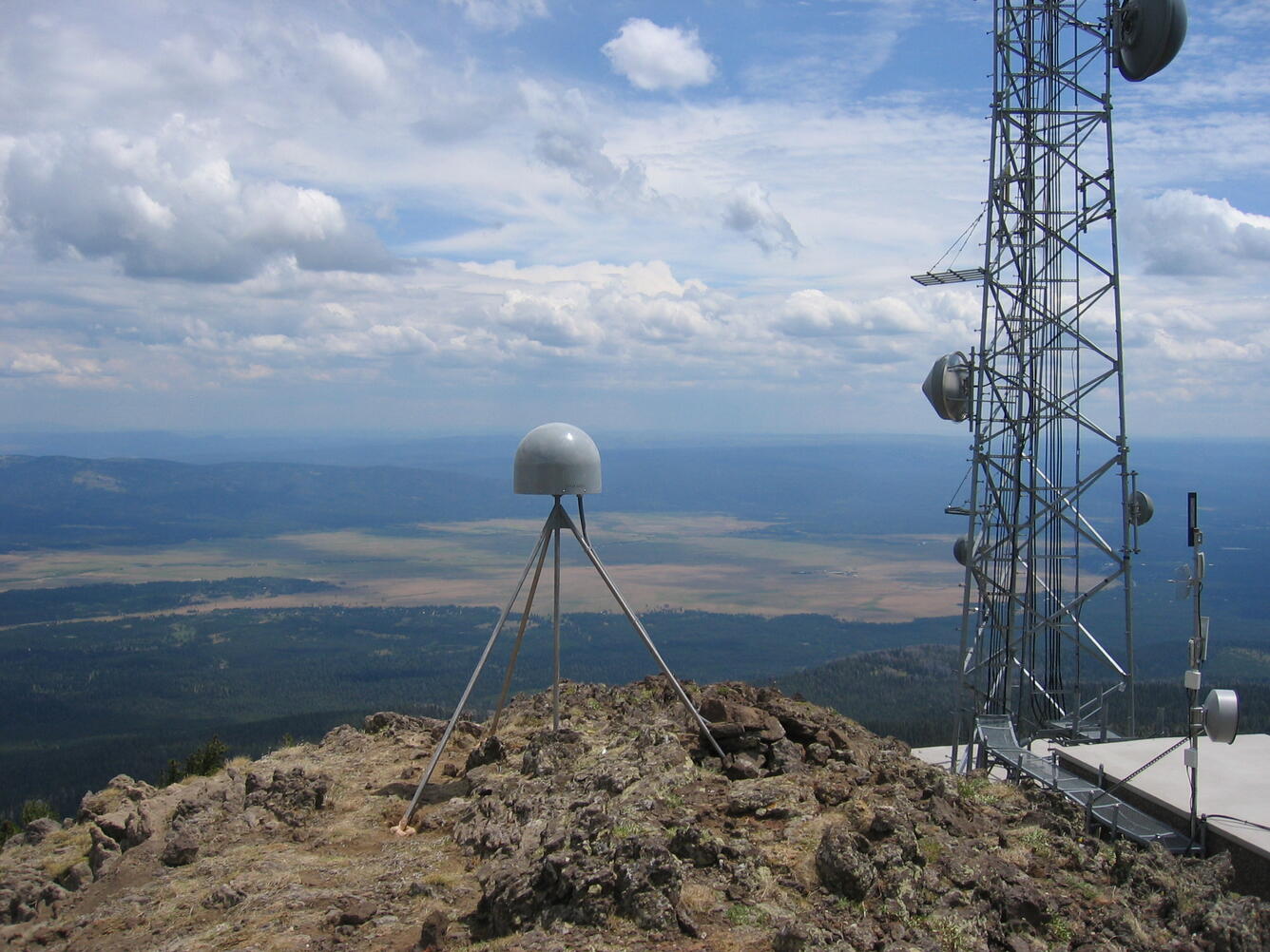 This is a photo of GPS station P361, on Sawtell Peak.