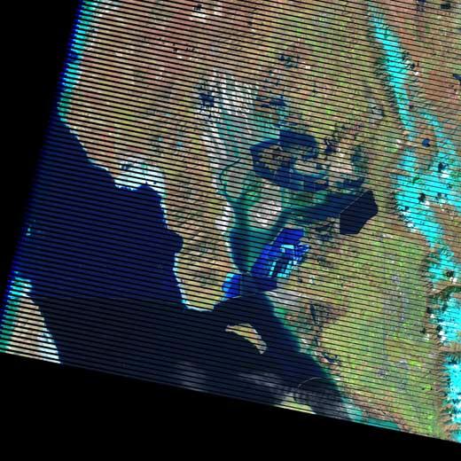 Crop of Landsat 7 Path 38 Row 31, Acquired March 29, 2013